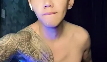 Inked Horny Twink Performed in a Live Webcam Show