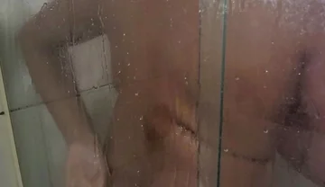 Luksmen1 Gainer Cum on the Shower Screen, Belly, Jerk, Mirror, Cum in Glass
