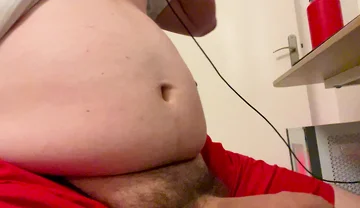 Little Chub Stroking His Thick Cock Until He Cums