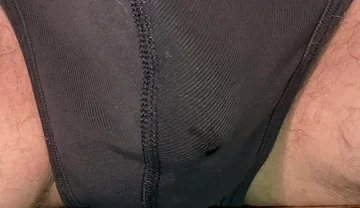 Daddy's Cock Leaks Through Underwear