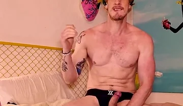 Quiet Wank Together in My Room While Roommate Is Downstairs