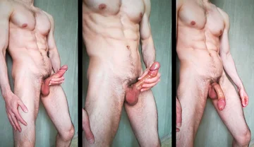 Jerking off My Big Cock in Front of the Camera Turns Me on