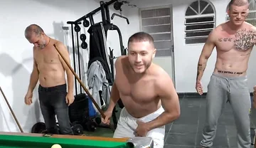 Me, Carmona, Opaido Carmona and Viking De Taubaté Started a Game of Pool Naked