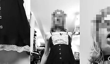 Sissy Slut Femboy Compilation - Censored B&w Version