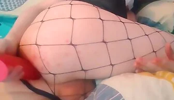 Horny Femboy Fucking Himself With A Dildo