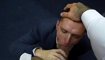 British Lads In Suits Suck The Straight Boss Cocks Sock In The Office - Jak White