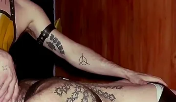 Gloryhole Fun. Bearded Master Fucking Fellball