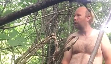 Outside Being Wild Jerking off