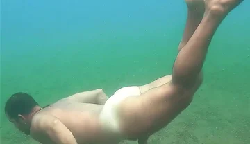 What a Nice Feeling to Swim Like This, I Wanted to Have Cum for You, but People Showed up