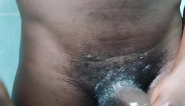 Super Horny Black Dick Masturbating