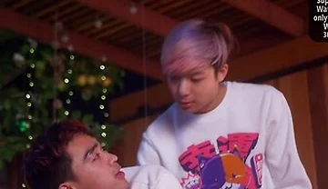 Asian Husbands Couple Fuck Outdoors By The Campfire - Tyler Wu