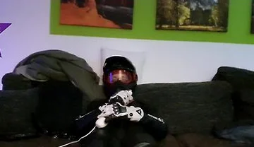 Pup Sparkle In Biker Cumming Inside A Dainese Suit