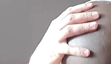 Ruber ass in shiny shorts creampie