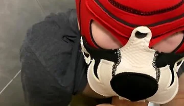 Young Guy Sucks Deepthroat Big Cock In Public Toilet