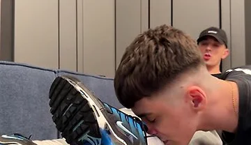 Bottom Sniffs Sweaty Socks And Gets A Creampie