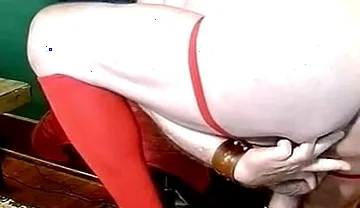 Beardaddychub Jerks in Long Red Socks and Red Jock!