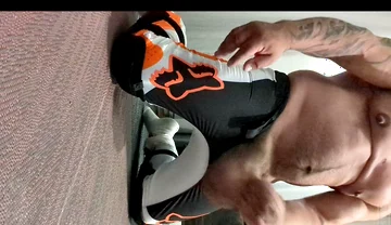 Wearing my MX pants and cumming.