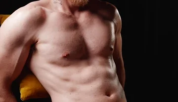 Muscular Aussie Straight Got Edged with Sounding