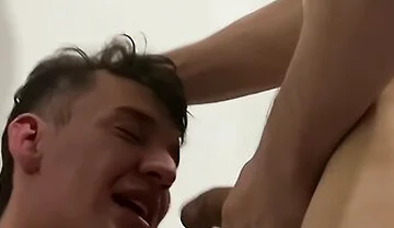 Every Inch Disappearing Down His Throat And Ass