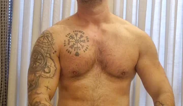 Sexy Firefighter Performs Full Striptease and Cum in His Underwear