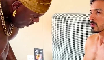 Big Booty Black Ass Gets Fucked Hard by Huge Columbian Dick