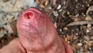 Phimosis Daddy Public. Stroking Slow, Precum Everywhere