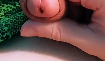 Guy in Beautiful Green Swimming Trunks Erotically Massages His