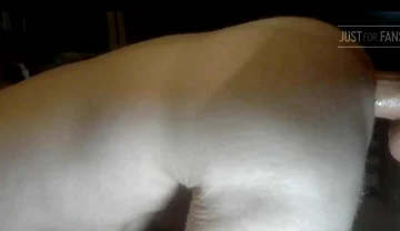 10 Inch Dildo Balls Deep in My Ass