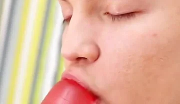 Big Rubber Dick Dildo for the Horny Teen Twink Boy