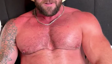 Cowboy Jerks off His Cock