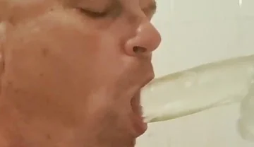 The Slut Is Clearly Addicted to Dildo Sucking
