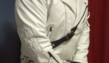 In Full White Leather Formals.