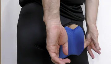 Blue Satin Panties and Leggings