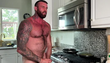 Sexy Chef Cooks with a Boner and Cups
