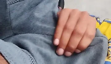 Man Gets Hot and Masturbates Under His Clothes