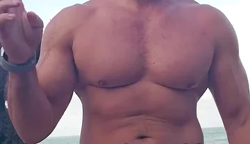 Soon Full Post Walking Naked on the Beach