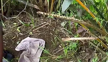 Outdoor Fucking My Chubby Friend