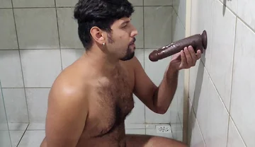 Trying the First Dildo I Got From a Client - Deep Gagging & Drooling Mess