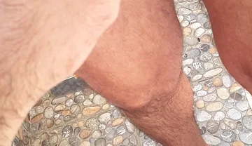 Feet and Dicks on the Balcony