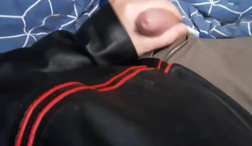 Edging in Red and Black Leather Jacket