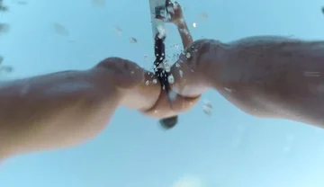Outside Nude Shower at the Pool and Slowmotion