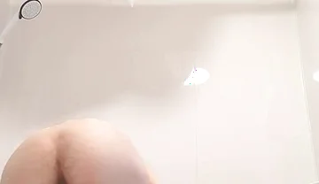 Risky Wank Before Bath Cock Slapping