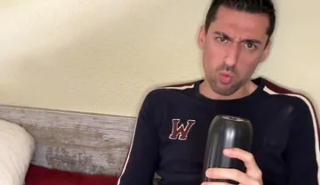 Hot Stepdaddy Showing off Big Cock and Playing with Vibrator