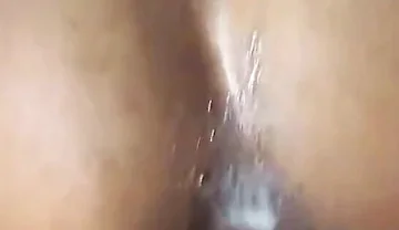 Brunette Huge Hairy Sitting on My Dick Until It Foams! Part 1