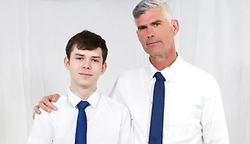 President Oaks And Dakota Lovell - Big Cock Priest Pounds Teen 18+ Sinner Bareback In His Office After Confession