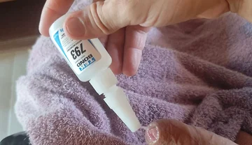 Shoe Glue on the Lubricated Glans