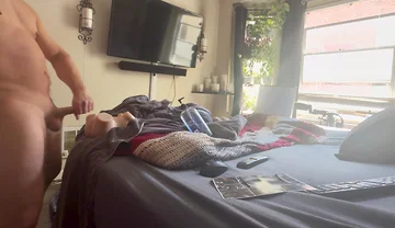 Standing with My Window Wide Open Stroking and Fucking Until I Get Caught at the End