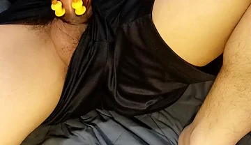 Black Soccer Shorts Musk Spring Roller Cock Massage Cumshot