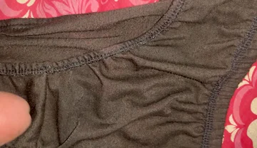 I cum on my Aunty Sangeeta's black panties.