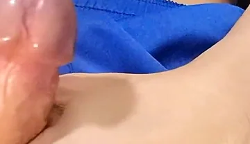Blue Soccer Shorts Musk Overload - Couldn’t Hold It, Explosive Cumshot